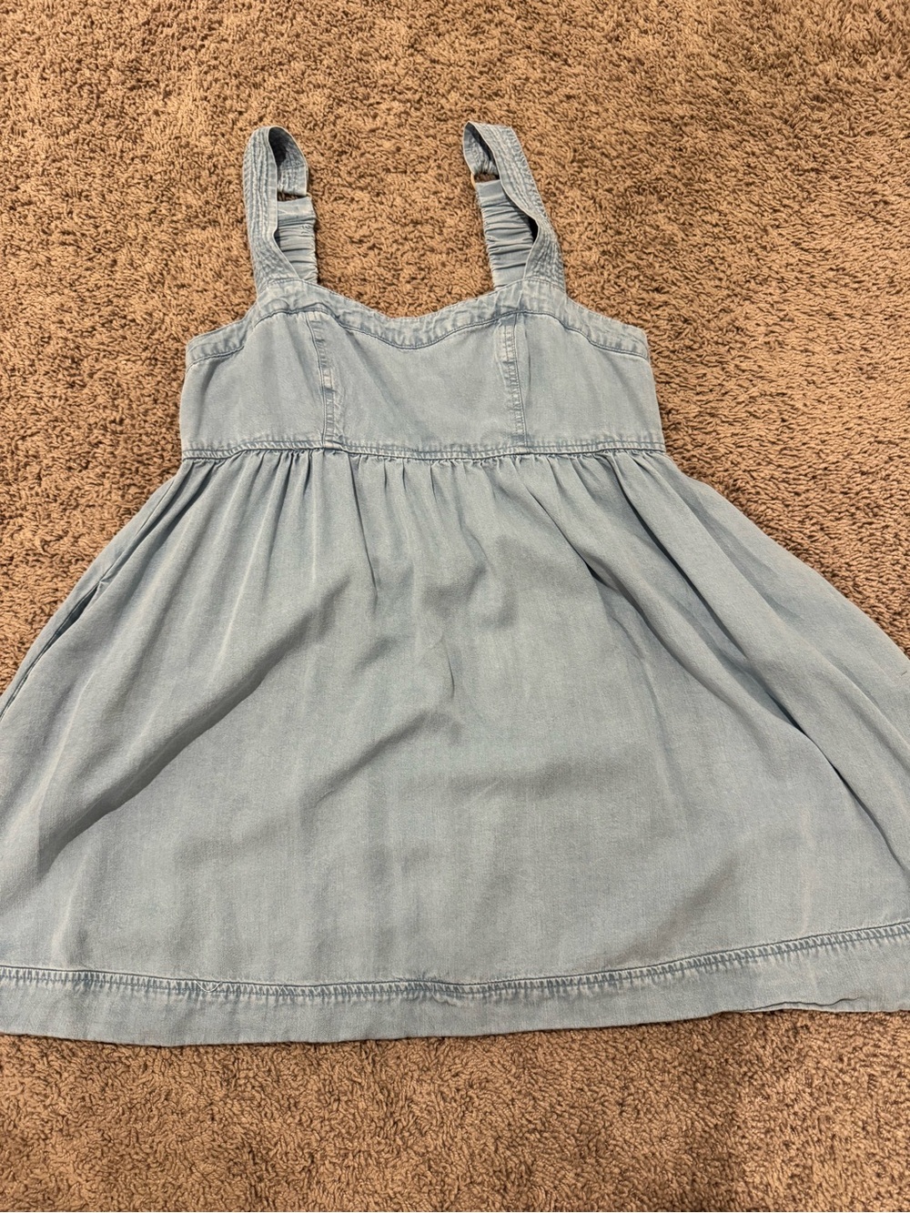 Lizard Thicket faux denim mini dress